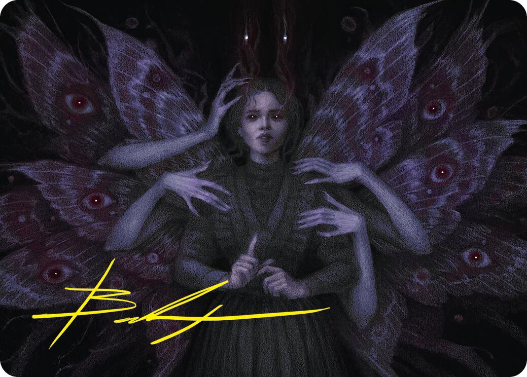 Demonic Counsel Art Card (7/54) (Gold-Stamped Signature) [Duskmourn: House of Horror Art Series] | Exor Games Truro