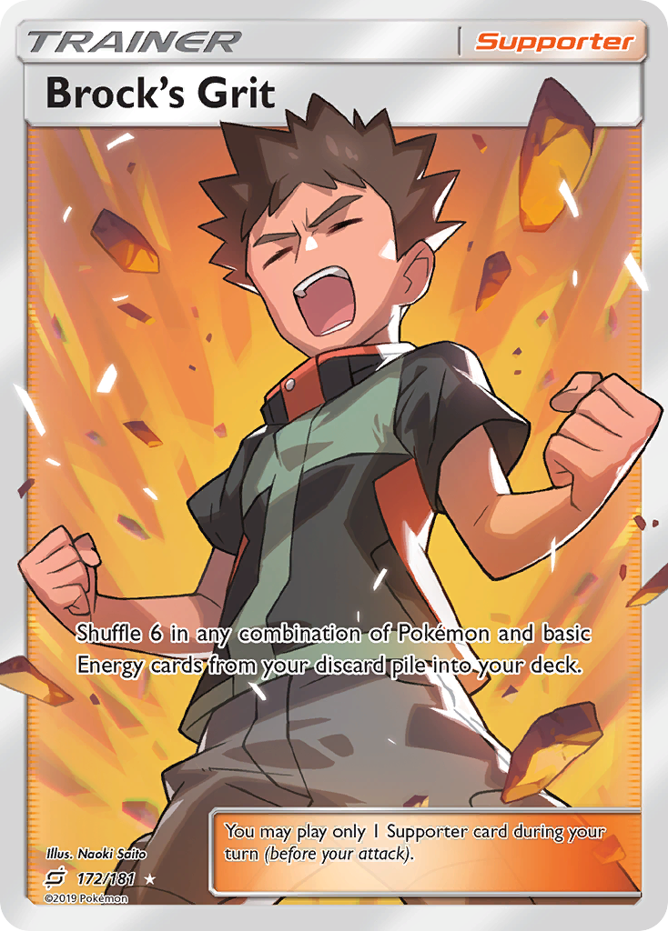 Brock's Grit (172/181) [Sun & Moon: Team Up] | Exor Games Truro