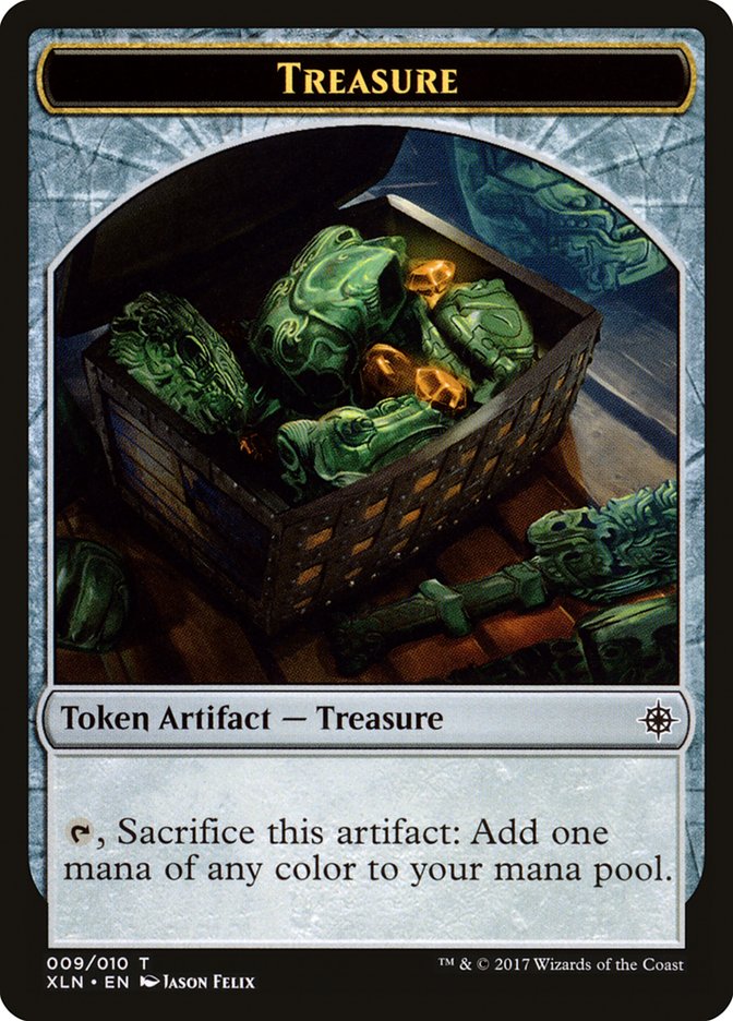 Treasure Token (009/010) [Ixalan Tokens] | Exor Games Truro