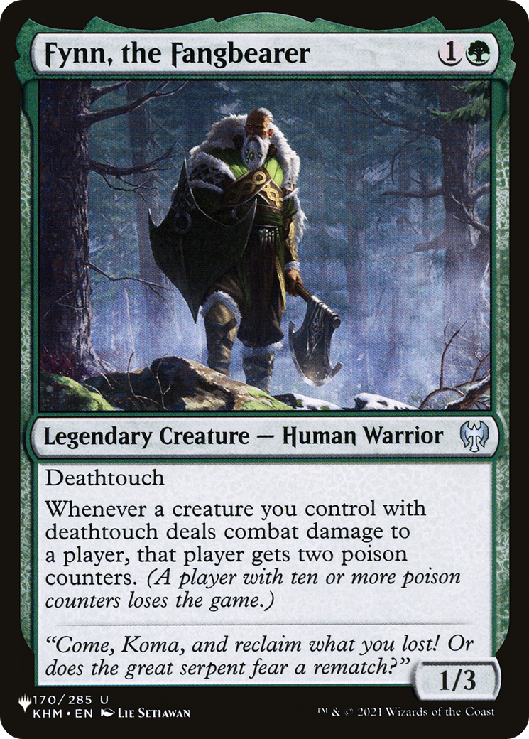 Fynn, the Fangbearer [The List] | Exor Games Truro