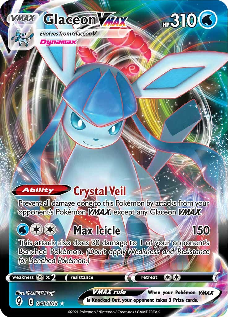 Glaceon VMAX (041/203) [Sword & Shield: Evolving Skies] | Exor Games Truro