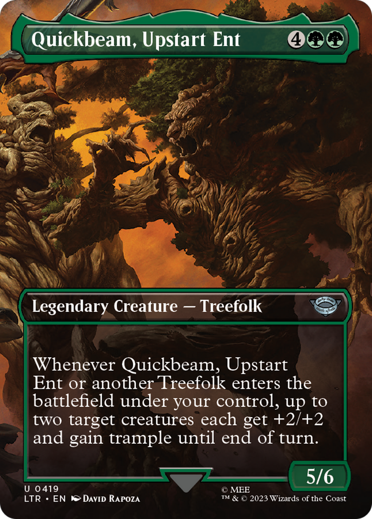 Quickbeam, Upstart Ent (Borderless Alternate Art) [The Lord of the Rings: Tales of Middle-Earth] | Exor Games Truro