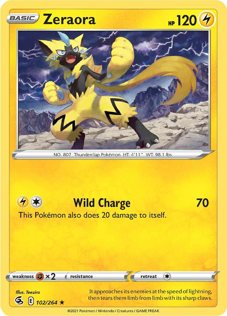 Zeraora (102/264) [Sword & Shield: Fusion Strike] | Exor Games Truro