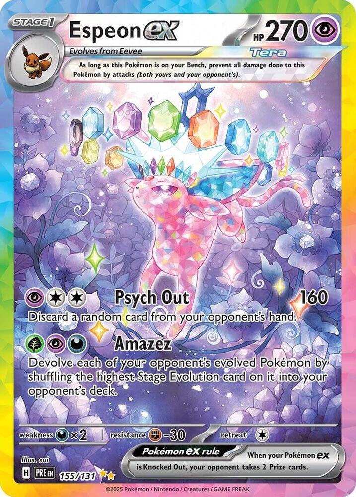 Espeon ex (155/131) [Scarlet & Violet: Prismatic Evolutions] | Exor Games Truro