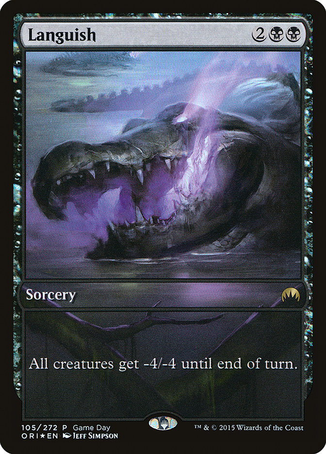 Languish (Game Day) (Full Art) [Magic Origins Promos] | Exor Games Truro