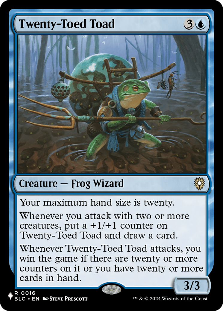 Twenty-Toed Toad [The List] | Exor Games Truro