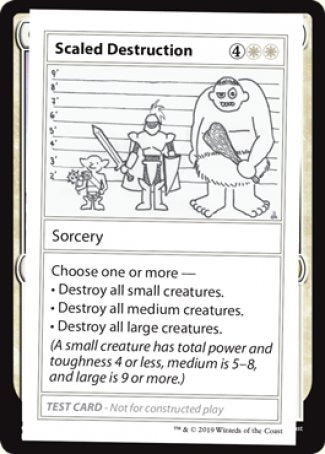 Scaled Destruction (2021 Edition) [Mystery Booster Playtest Cards] | Exor Games Truro