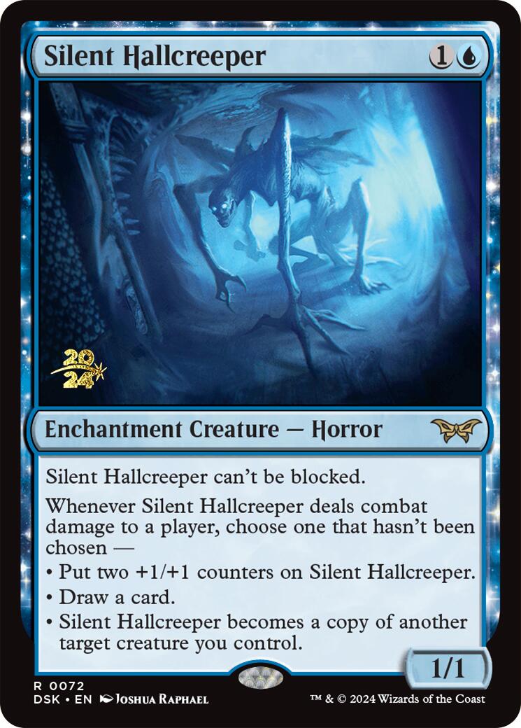 Silent Hallcreeper [Duskmourn: House of Horror Prerelease Promos] | Exor Games Truro