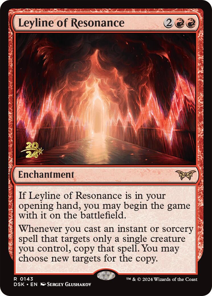 Leyline of Resonance [Duskmourn: House of Horror Prerelease Promos] | Exor Games Truro