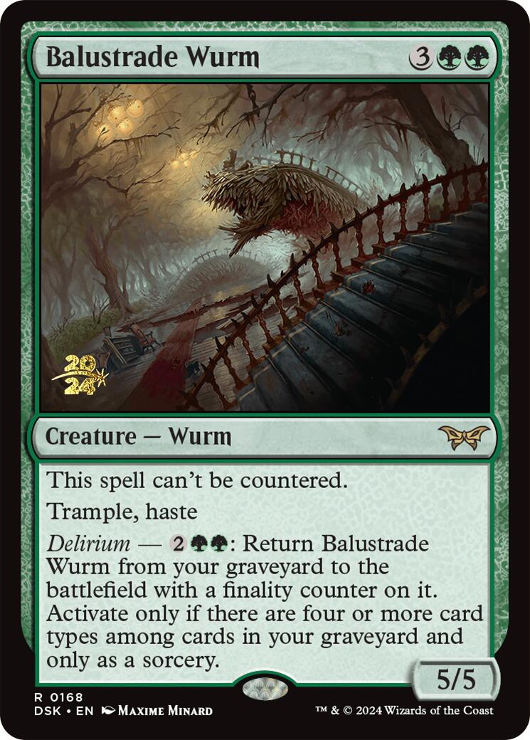 Balustrade Wurm [Duskmourn: House of Horror Prerelease Promos] | Exor Games Truro