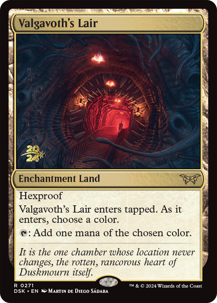 Valgavoth's Lair [Duskmourn: House of Horror Prerelease Promos] | Exor Games Truro