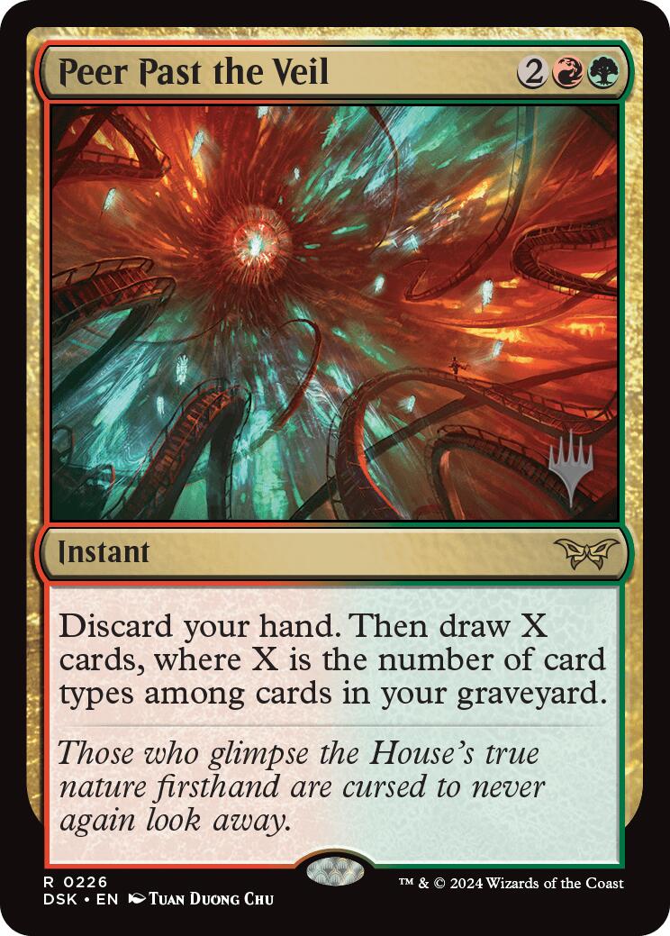 Peer Past the Veil (Promo Pack) [Duskmourn: House of Horror Promos] | Exor Games Truro