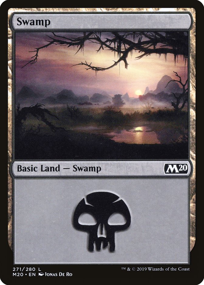 Swamp (271) [Core Set 2020] | Exor Games Truro