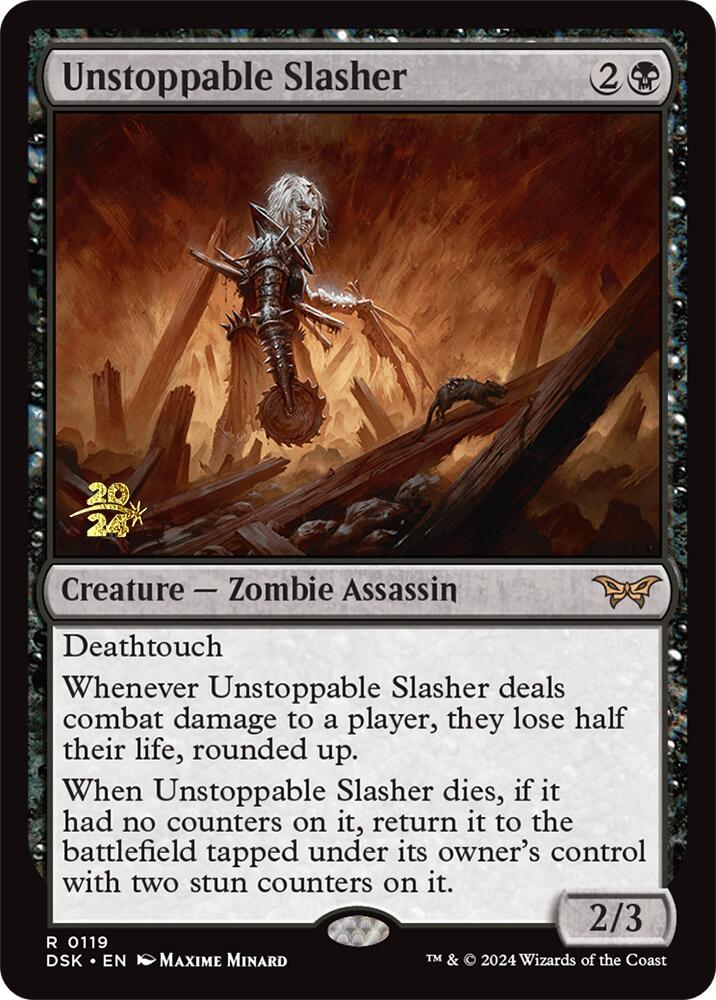 Unstoppable Slasher (0119) [Duskmourn: House of Horror Prerelease Promos] | Exor Games Truro