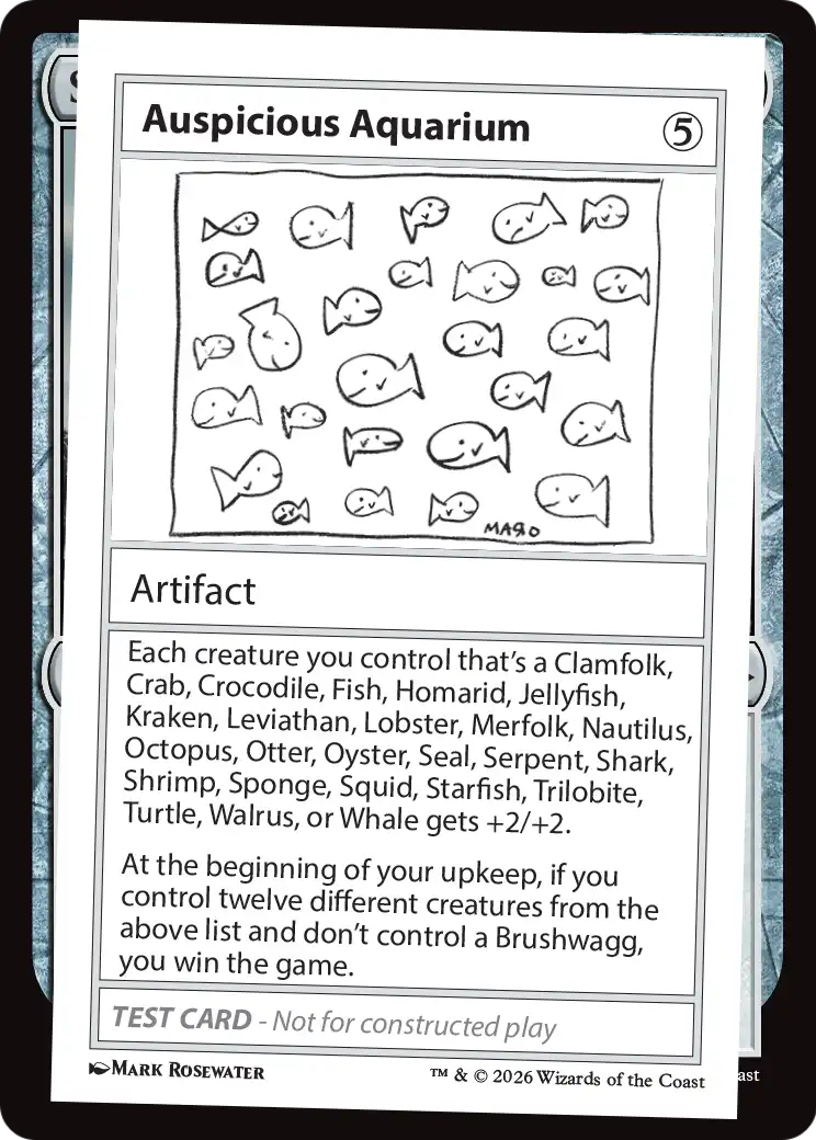 Auspicious Aquarium [Mystery Booster Playtest Cards] | Exor Games Truro