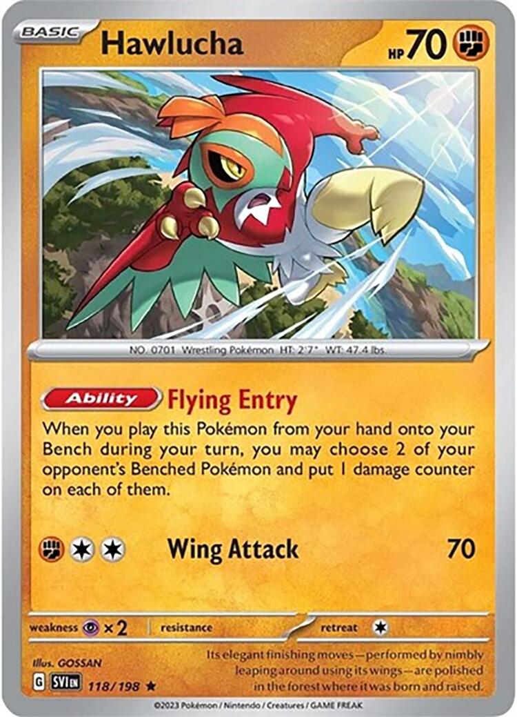 Hawlucha (118/198) (Theme Deck Exclusive) [Scarlet & Violet: Base Set] | Exor Games Truro