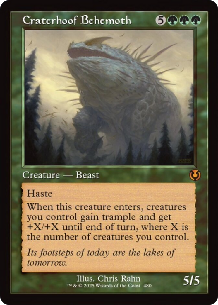 Craterhoof Behemoth (Retro Frame) [Innistrad Remastered] | Exor Games Truro