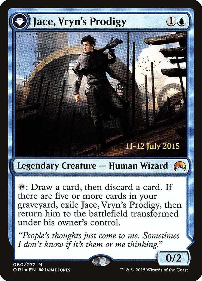 Jace, Vryn's Prodigy // Jace, Telepath Unbound [Magic Origins Prerelease Promos] | Exor Games Truro