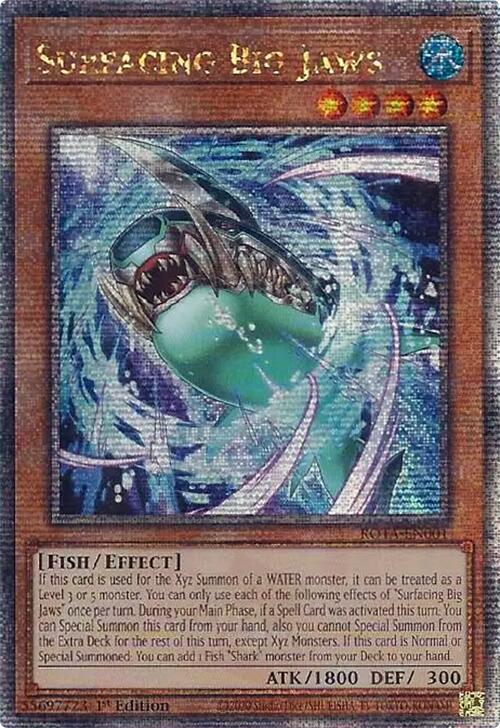 Surfacing Big Jaws (Quarter Century Secret Rare) [ROTA-EN001] Quarter Century Secret Rare | Exor Games Truro
