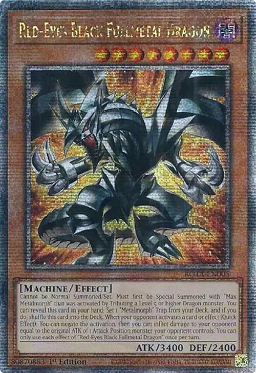 Red-Eyes Black Fullmetal Dragon (Quarter Century Secret Rare) [ROTA-EN005] Quarter Century Secret Rare | Exor Games Truro