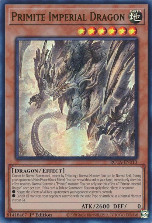 Primite Imperial Dragon [ROTA-EN013] Ultra Rare | Exor Games Truro