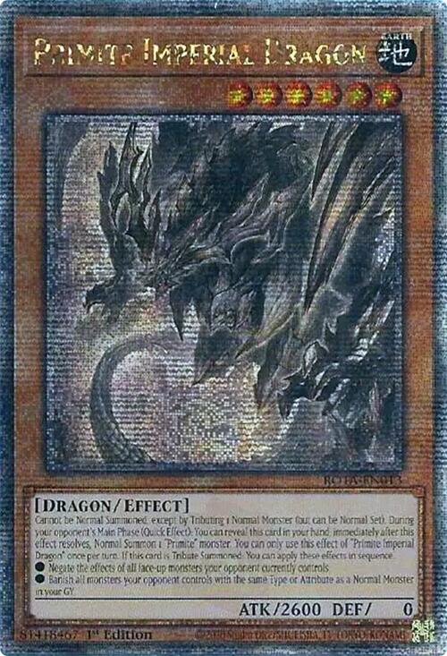 Primite Imperial Dragon (Quarter Century Secret Rare) [ROTA-EN013] Quarter Century Secret Rare | Exor Games Truro