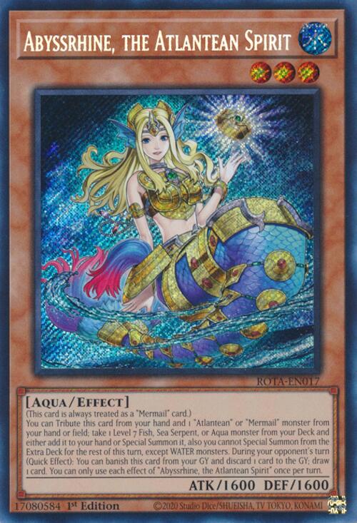 Abyssrhine, the Atlantean Spirit [ROTA-EN017] Secret Rare | Exor Games Truro