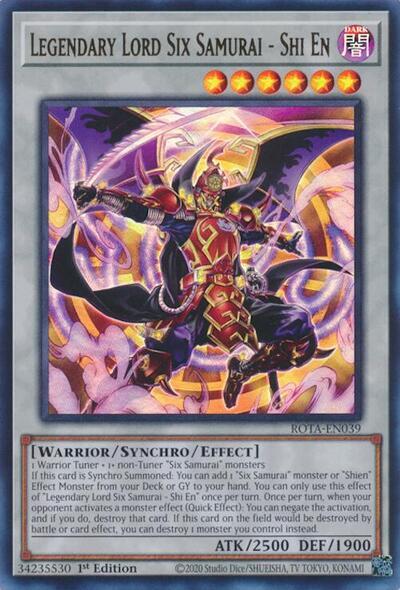 Legendary Lord Six Samurai - Shi En [ROTA-EN039] Ultra Rare | Exor Games Truro