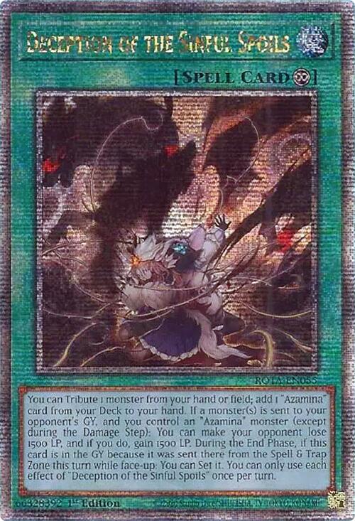 Deception of the Sinful Spoils (Quarter Century Secret Rare) [ROTA-EN055] Quarter Century Secret Rare | Exor Games Truro