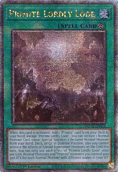 Primite Lordly Lode (Quarter Century Secret Rare) [ROTA-EN058] Quarter Century Secret Rare | Exor Games Truro