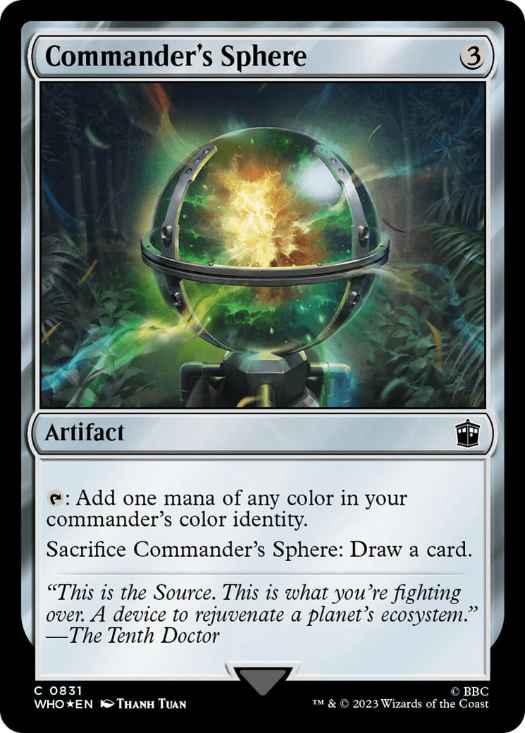 Commander's Sphere (Surge Foil) [Doctor Who] | Exor Games Truro