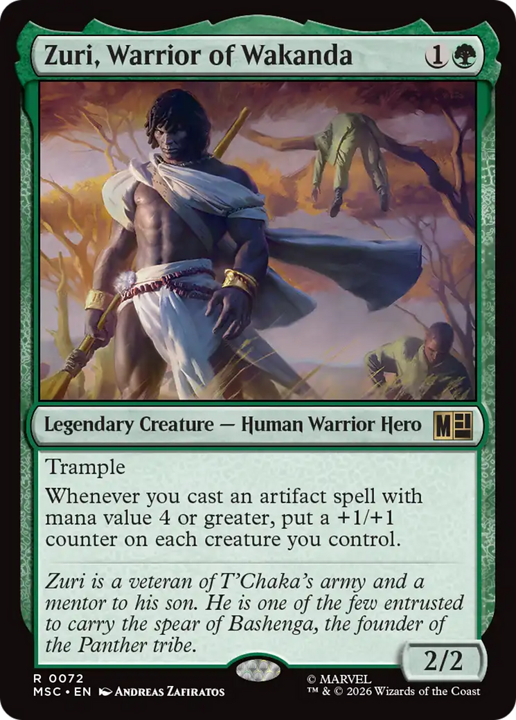 Zuri, Warrior of Wakanda (Surge Foil) [Marvel Super Heroes Commander] | Exor Games Truro