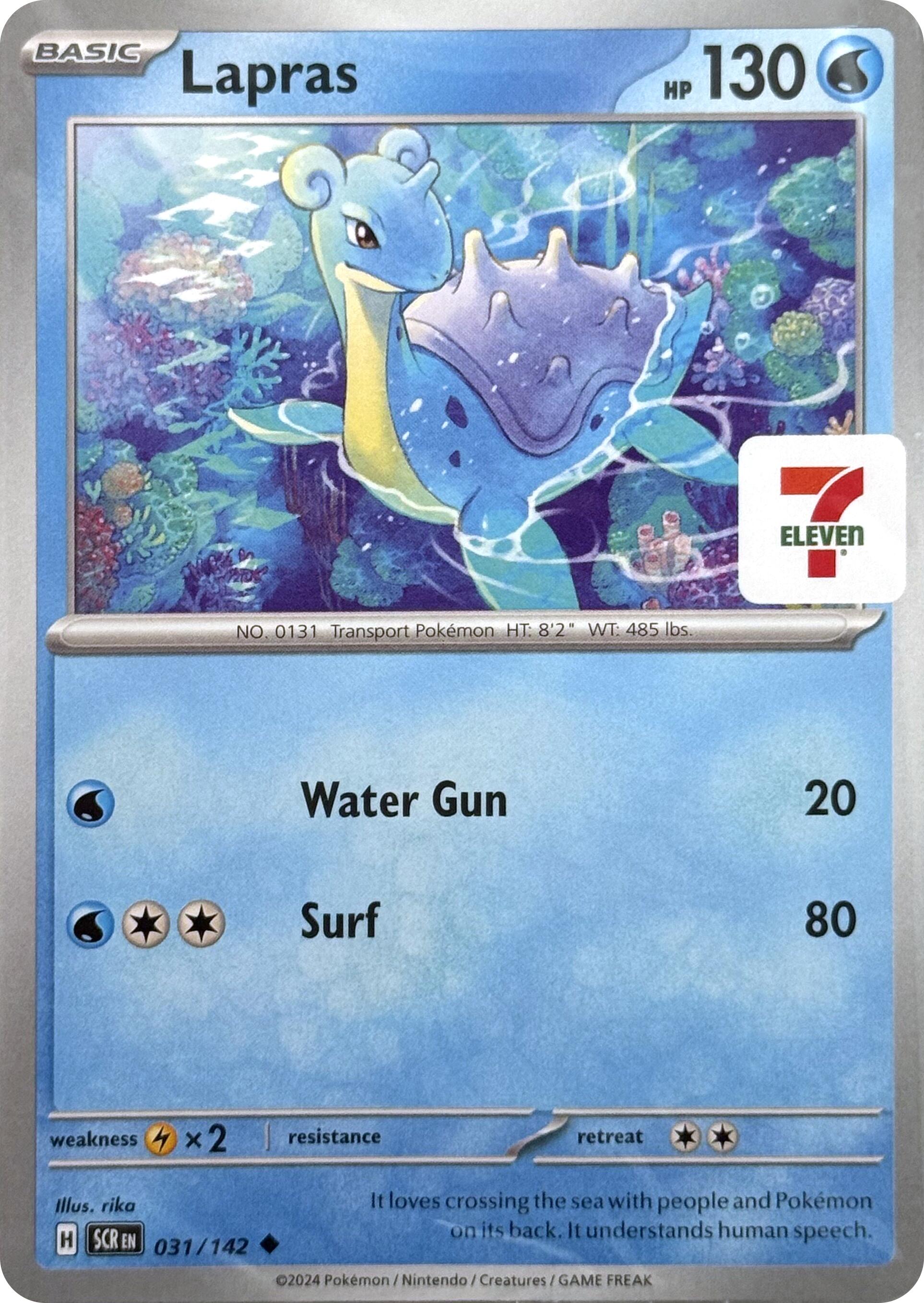 Lapras (031/142) (7-Eleven Promo) [Miscellaneous Cards] | Exor Games Truro