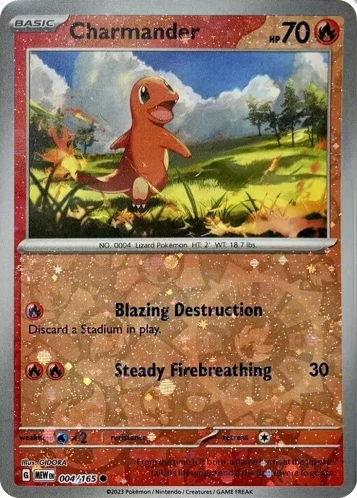 Charmander (004/165) (Cosmos Holo) [Miscellaneous Cards] | Exor Games Truro