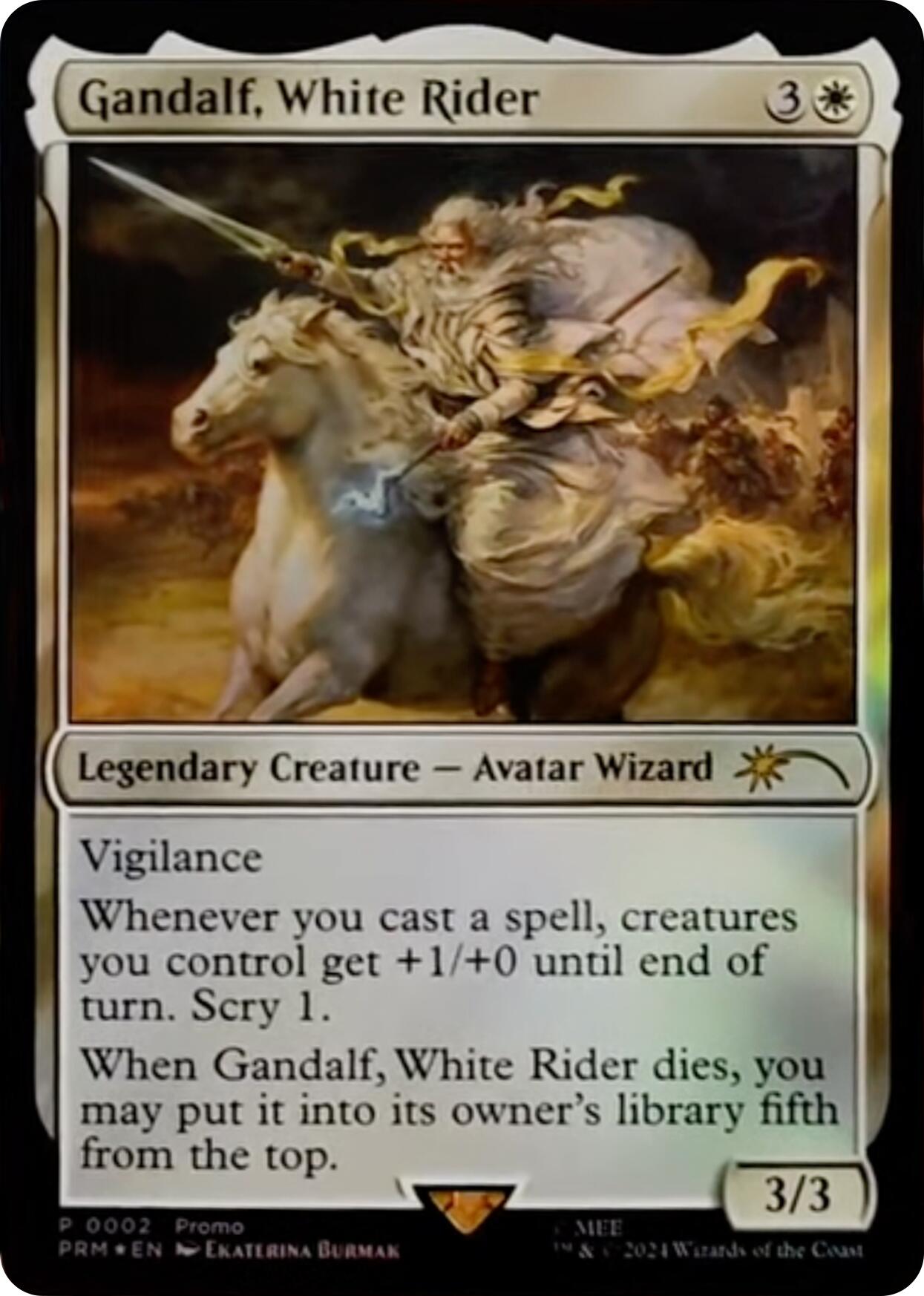 Gandalf, White Rider [Resale Promos] | Exor Games Truro