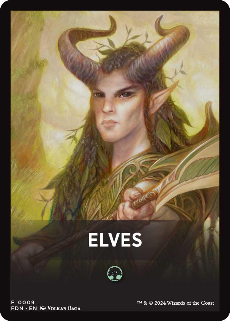 Elves Theme Card [Foundations Tokens] | Exor Games Truro