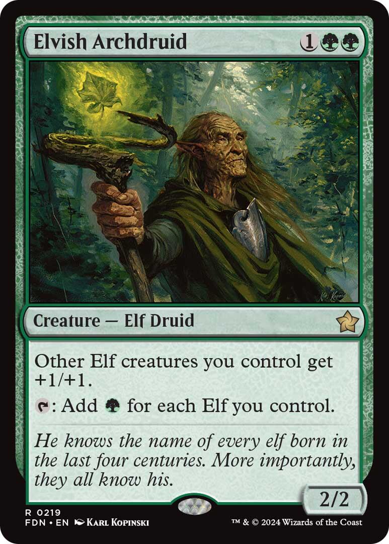 Elvish Archdruid [Foundations] | Exor Games Truro