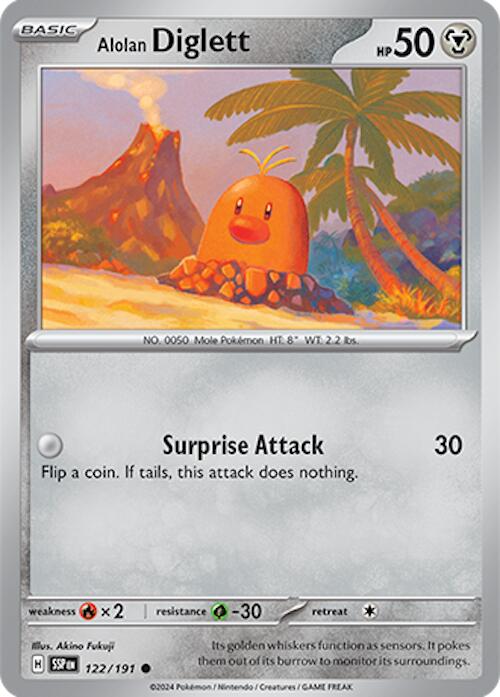 Alolan Diglett (122/191) [Scarlet & Violet: Surging Sparks] | Exor Games Truro