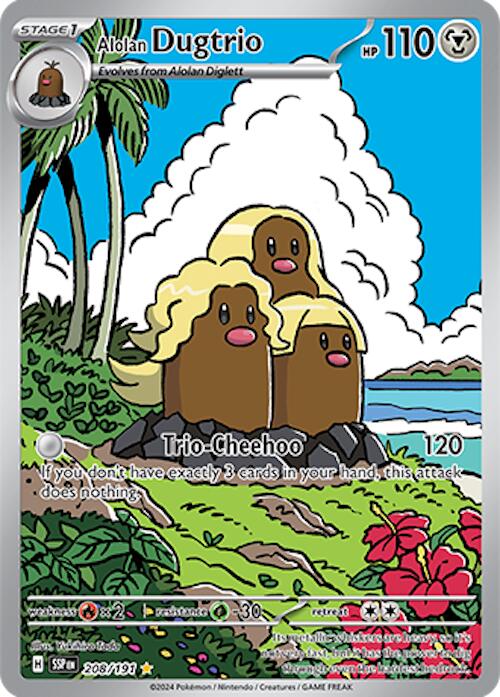 Alolan Dugtrio (208/191) [Scarlet & Violet: Surging Sparks] | Exor Games Truro