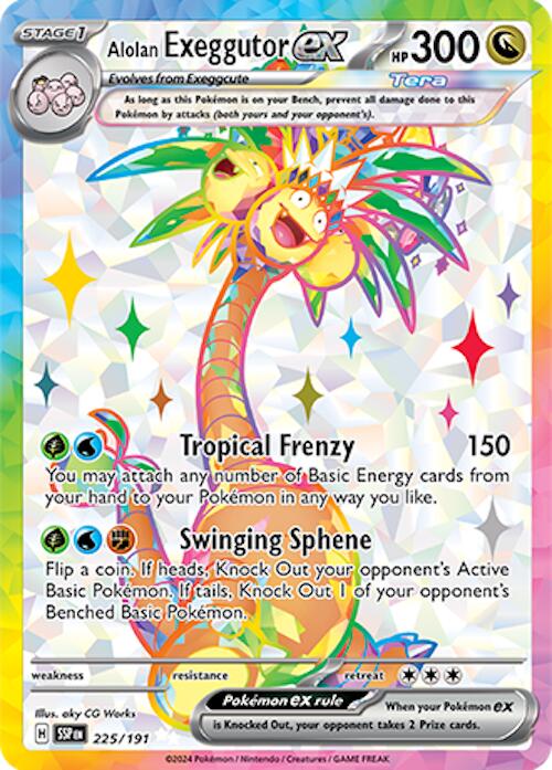 Alolan Exeggutor ex (225/191) [Scarlet & Violet: Surging Sparks] | Exor Games Truro