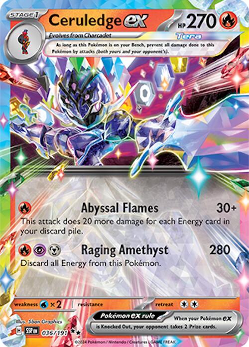 Ceruledge ex (036/191) [Scarlet & Violet: Surging Sparks] | Exor Games Truro