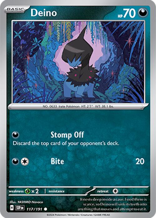 Deino (117/191) [Scarlet & Violet: Surging Sparks] | Exor Games Truro