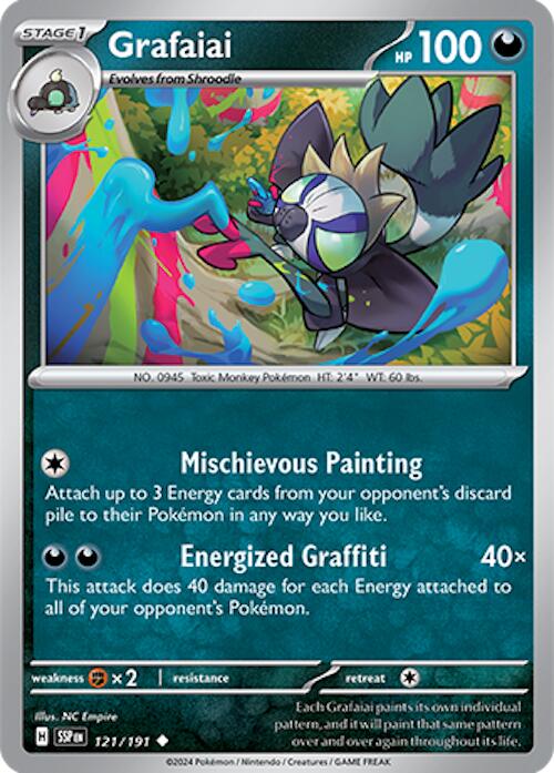 Grafaiai (121/191) [Scarlet & Violet: Surging Sparks] | Exor Games Truro