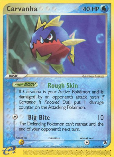 Carvanha (51/109) [EX: Ruby & Sapphire] | Exor Games Truro