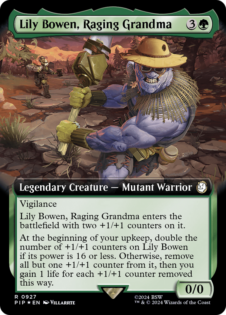 Lily Bowen, Raging Grandma (Extended Art) (Surge Foil) [Fallout] | Exor Games Truro