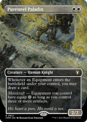 Puresteel Paladin (Borderless Alternate Art) [Commander Masters] | Exor Games Truro