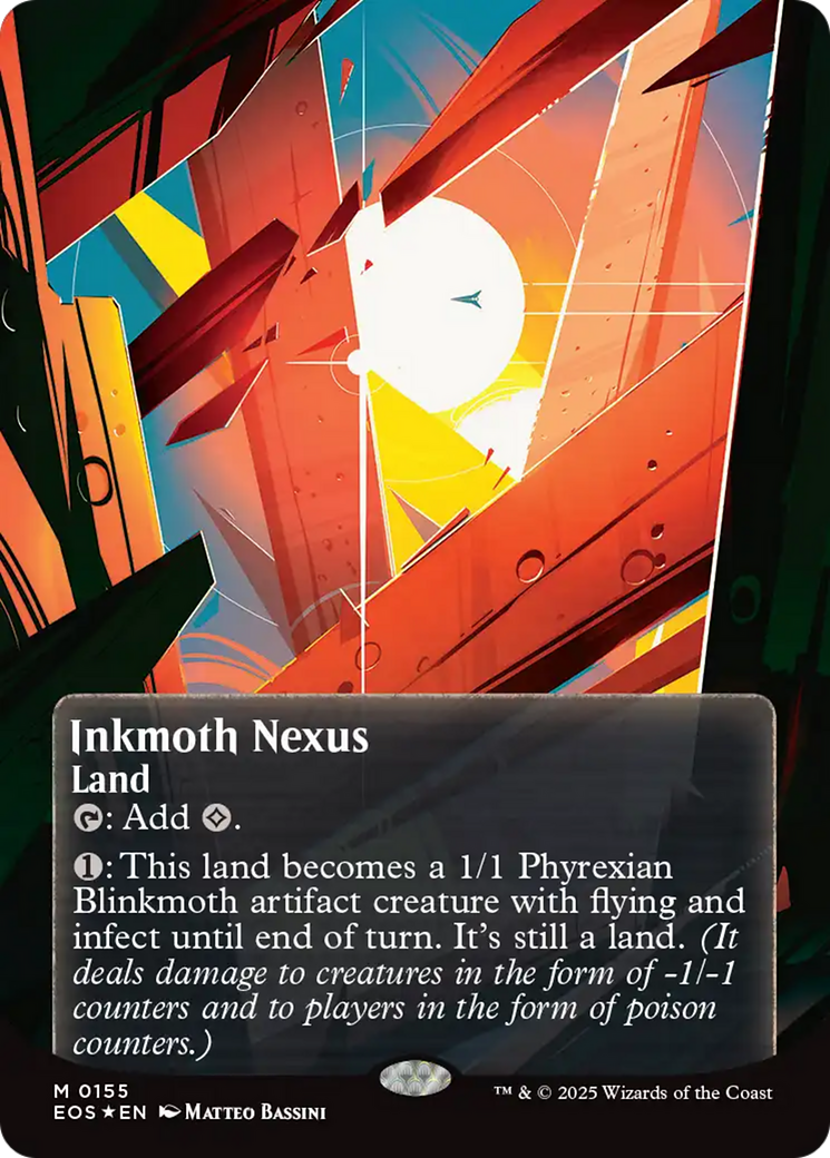 Inkmoth Nexus (0155) (Borderless) (Galaxy Foil) [Edge of Eternities: Stellar Sights] | Exor Games Truro