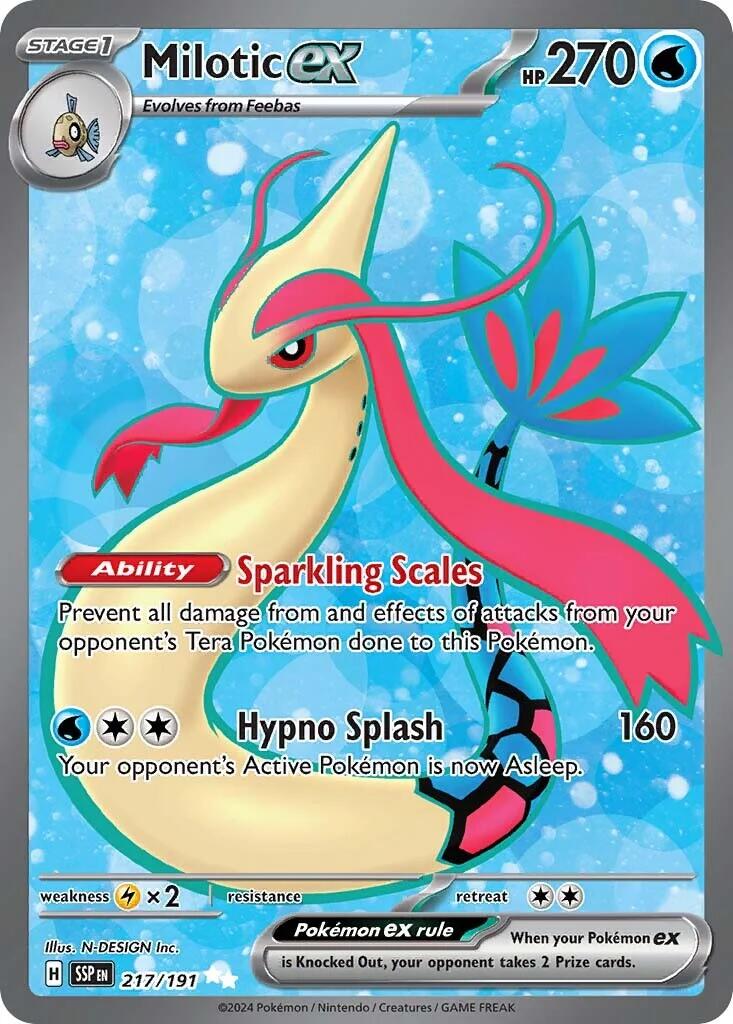 Milotic ex (217/191) [Scarlet & Violet: Surging Sparks] | Exor Games Truro