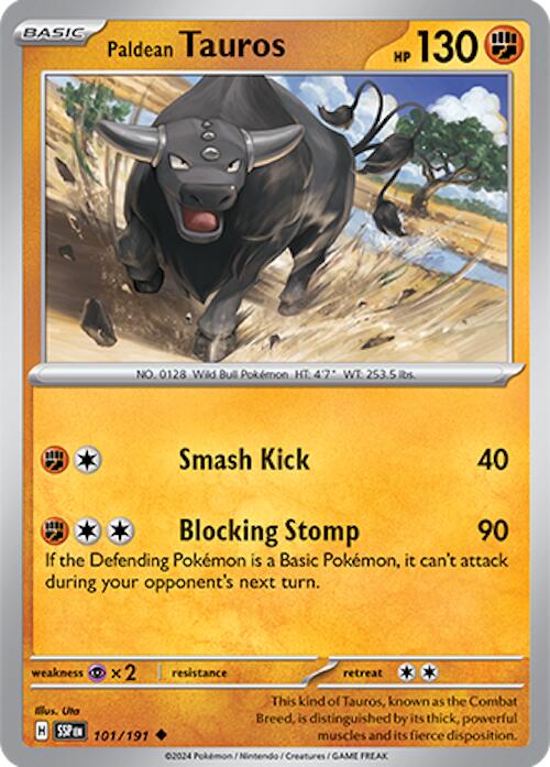 Paldean Tauros (101/191) [Scarlet & Violet: Surging Sparks] | Exor Games Truro