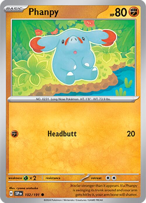 Phanpy (102/191) [Scarlet & Violet: Surging Sparks] | Exor Games Truro